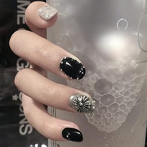 Стрази Металеві заклепки в стилі ретро-панк для DIY 3D дизайну нігтів, 10 шт, Срібний Хрест synthetic.ua - Фото 1