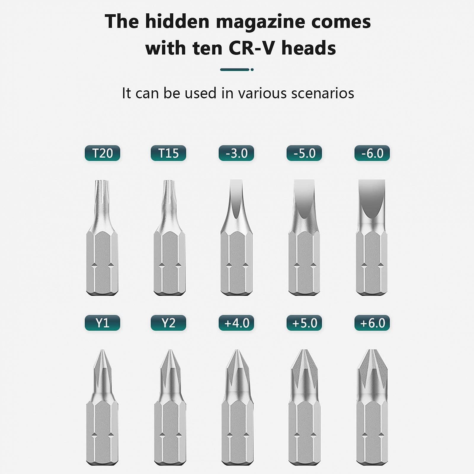Отвертка с трещоткой 11 в 1 Телескопическая отвертка с трещоткой Набор для ремонта ручных инструментов для бытовой техники DIY, фото №7 Отвертка с трещоткой 11 в 1 Телескопическая отвертка с трещоткой Набор для ремонта ручных инструментов для бытовой техники DIY, фото №7