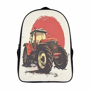 Рюкзак RSIUUODNF Tractor 3D для дітей, великі сумки для книжок, шкільний ранець, подарунки до школи, 40x28x16 см - Фото 1