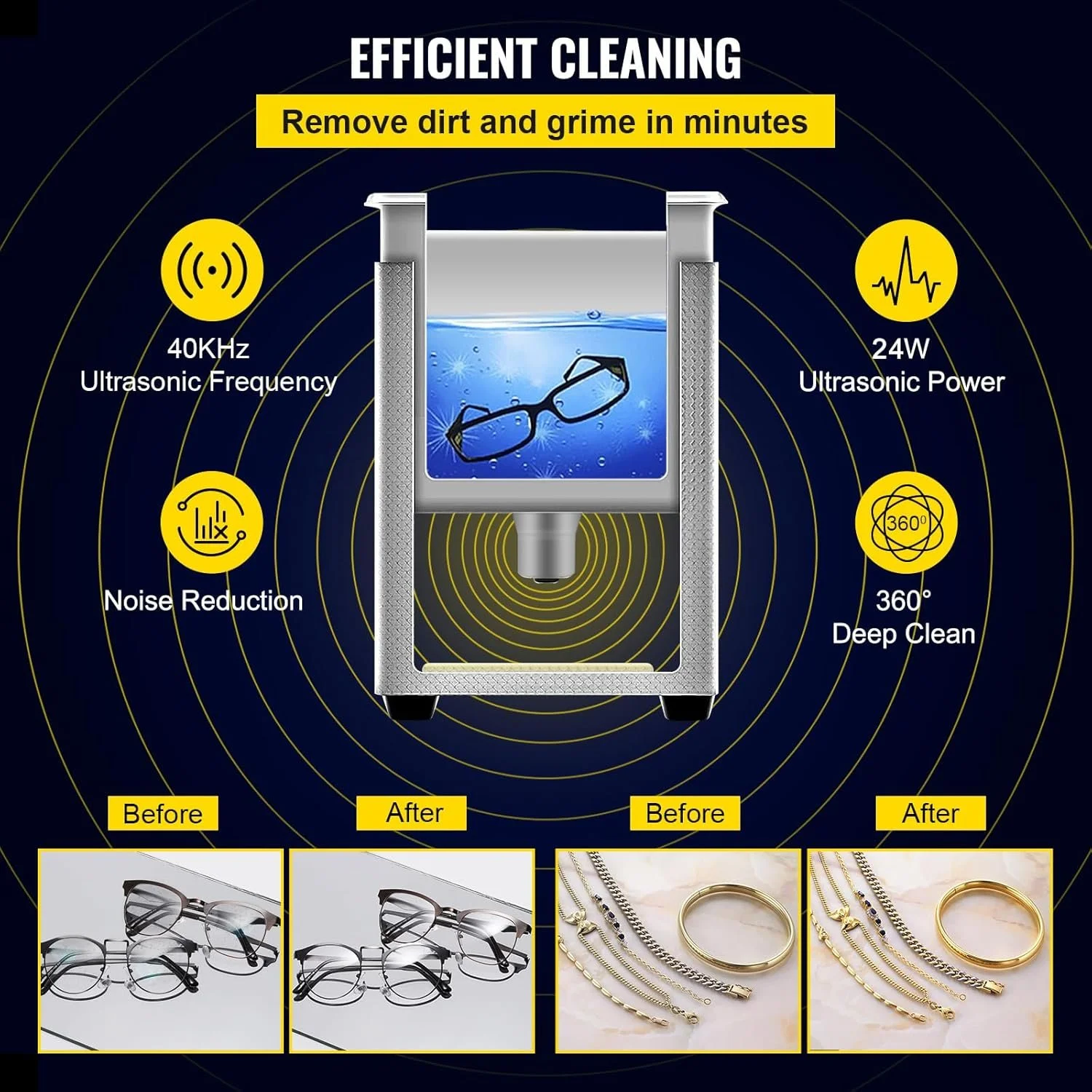 Ультразвуковой очиститель Vevor Ultrasonic Cleaner 008 Silver, фото №4 Ультразвуковой очиститель Vevor Ultrasonic Cleaner 008 Silver, фото №4