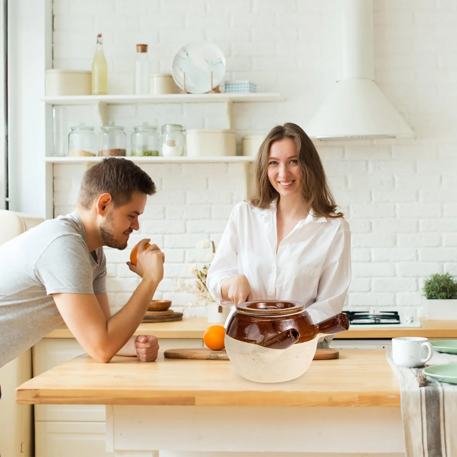 Горшок для медицины традиционный глиняный термостойкий антипригарный, фото №5