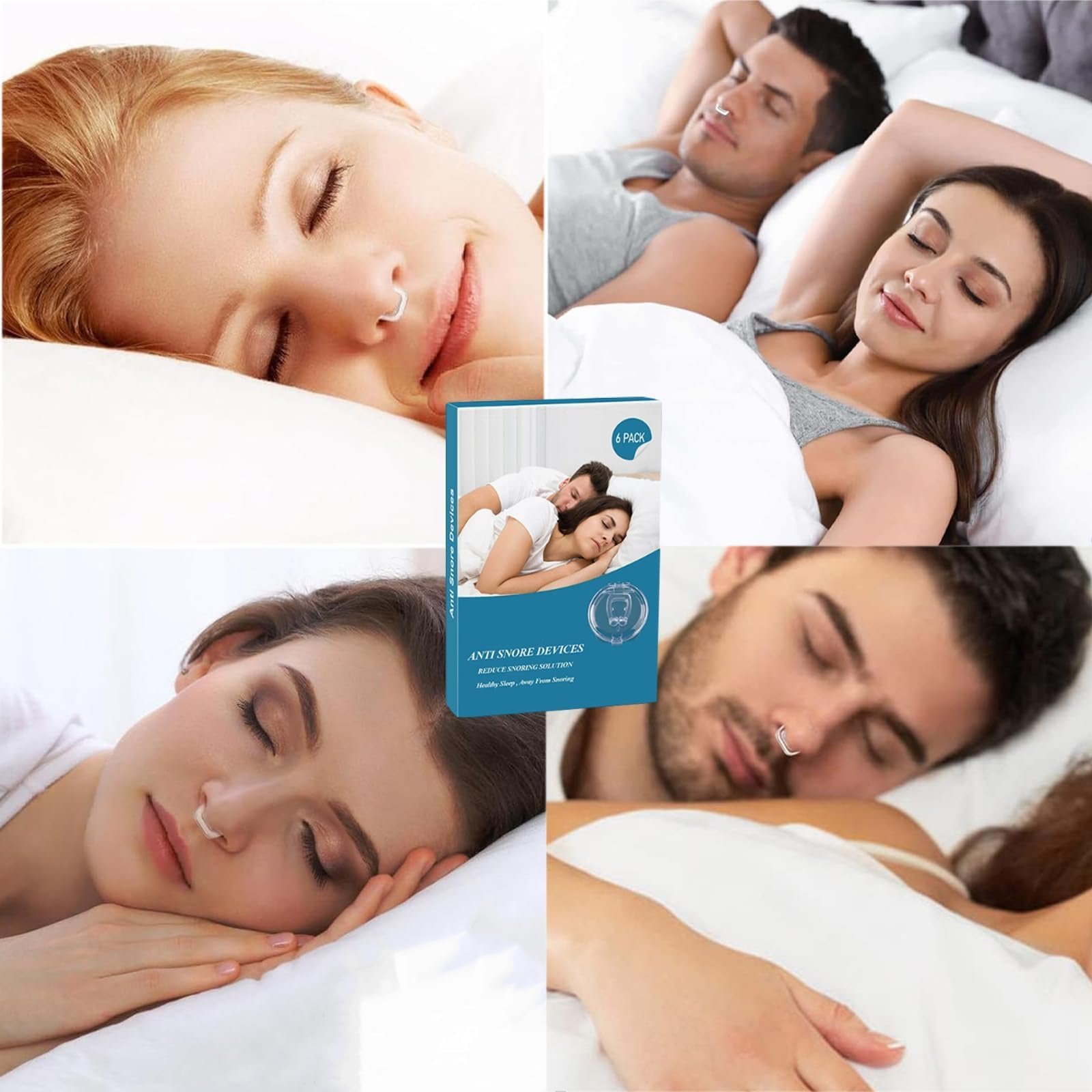 Розпірка проти хропіння 12 шт. Роздільник для носа пристрій проти хропіння з розширювачем для носа, покращує дихання та якість сну, фото №6