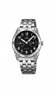 Годинник Кварцовий Festina F16908/3 Unisex Аналоговий Сріблястий/чорний - Фото 1