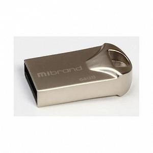 USB флеш накопитель Mibrand 64GB Hawk Silver 2.0 (MI2.0/HA64M1S) - Фото 1