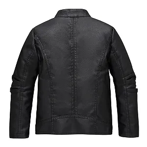 Кожаная куртка Petalum Детская искусственная кожа Черная synthetic.ua - Фото 1