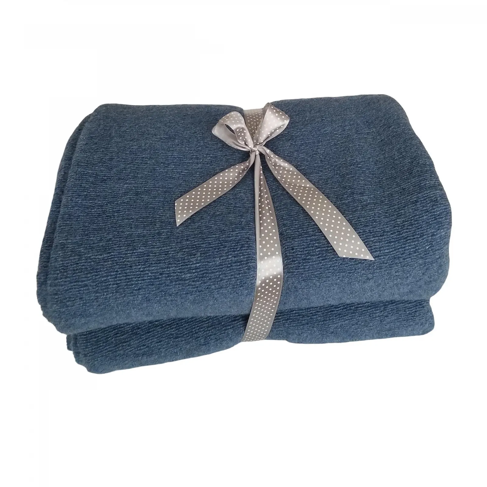 Шерстяное одеяло WEŁNIANE - Покрывало 160 x 200 см - Натуральное шерстяное теплое одеяло для дивана, зимнее одеяло, одеяло для дивана, уютное одеяло, темно-синий, фото №1