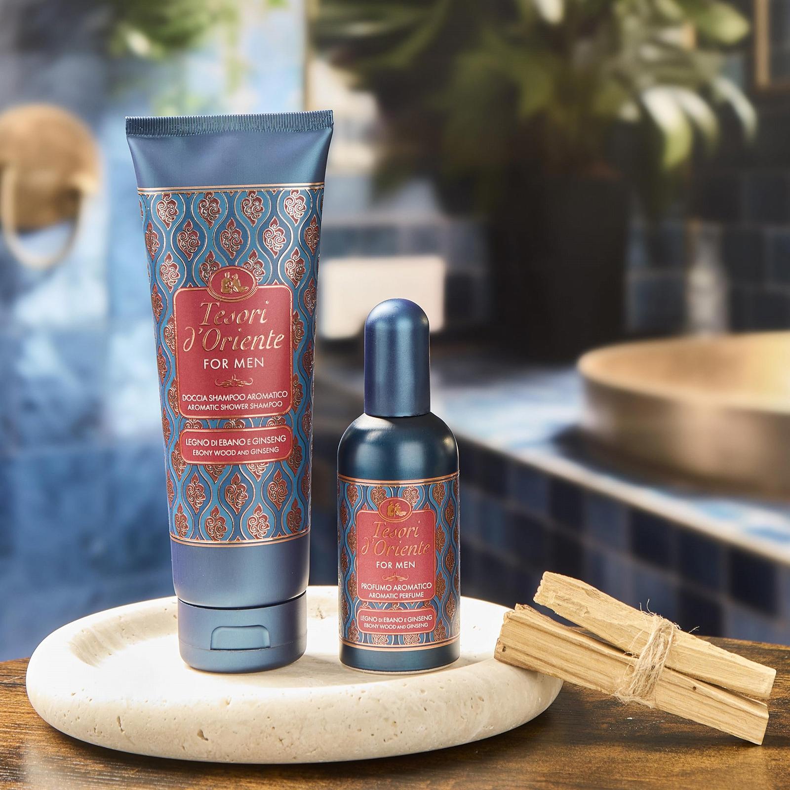 Шампунь-гель для душа Tesori d'Oriente For Men Ebony and Ginseng с пантенолом 250 мл, фото №3