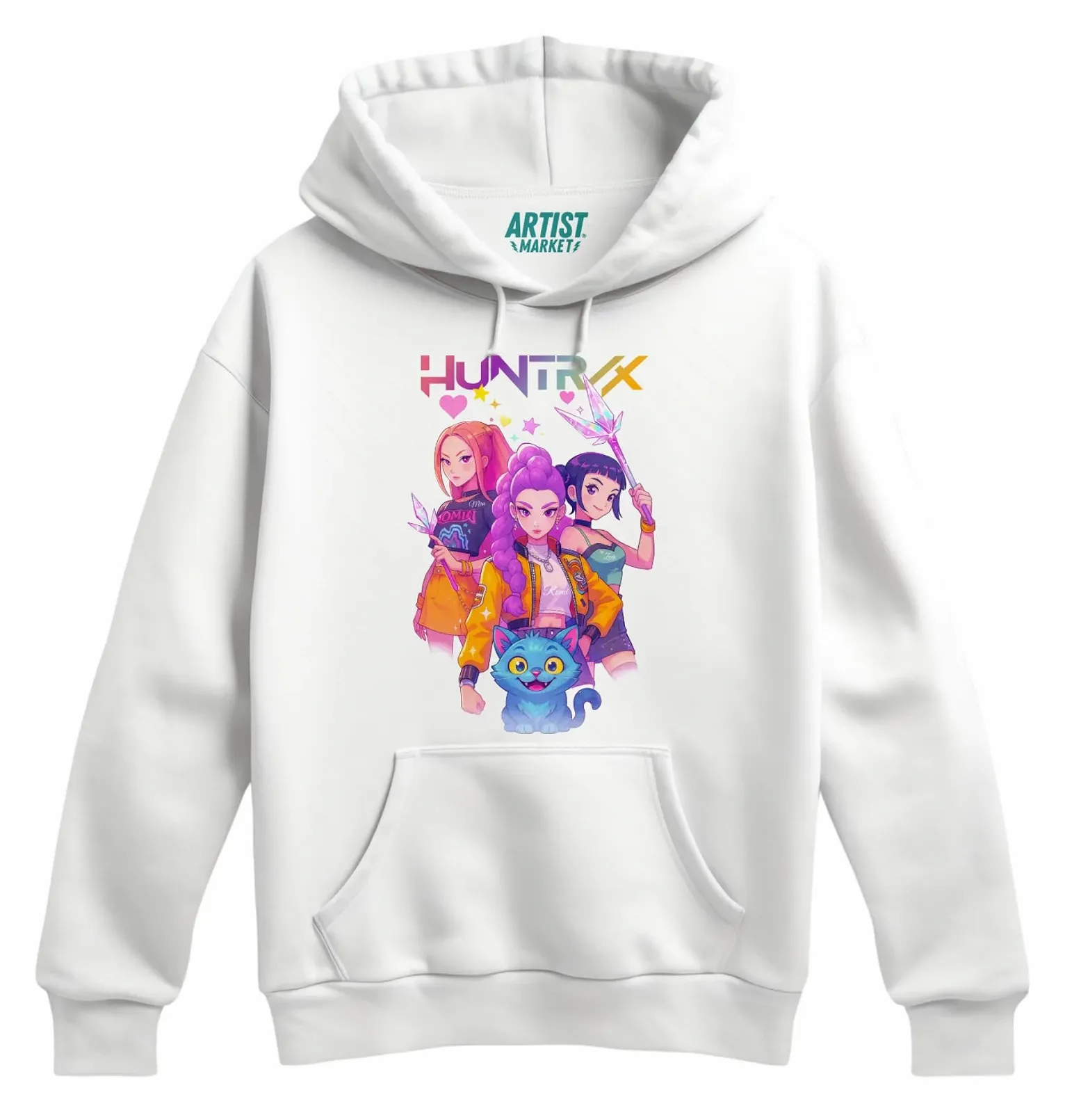 Худи ARTIST MARKET Huntrix Kpop Merch | Высококачественный хлопок | Demon H. Merch, фото №1