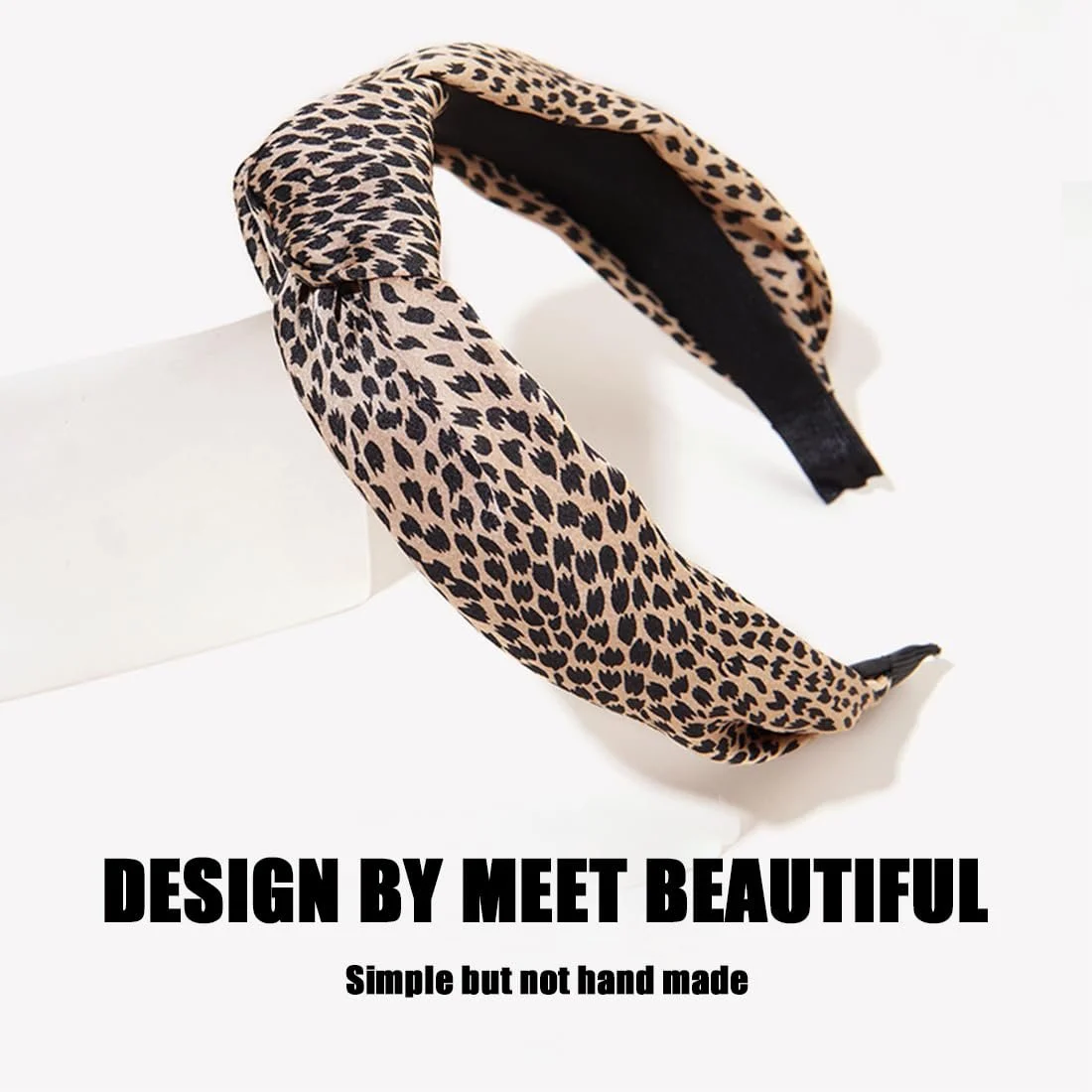 Обруч на голову GOOMICK Вінтажний леопардовий принт, фото №4