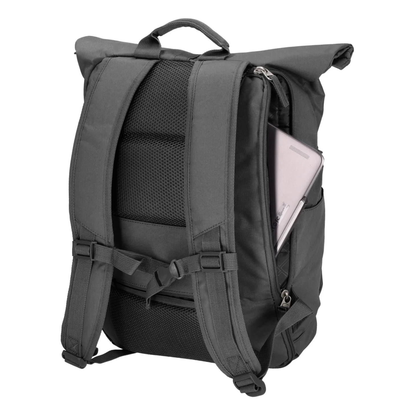 Рюкзак Whitney Modern Daypack Roll-Up для ноутбука до 17" чорний, фото №2 Рюкзак Whitney Modern Daypack Roll-Up для ноутбука до 17" чорний, фото №2