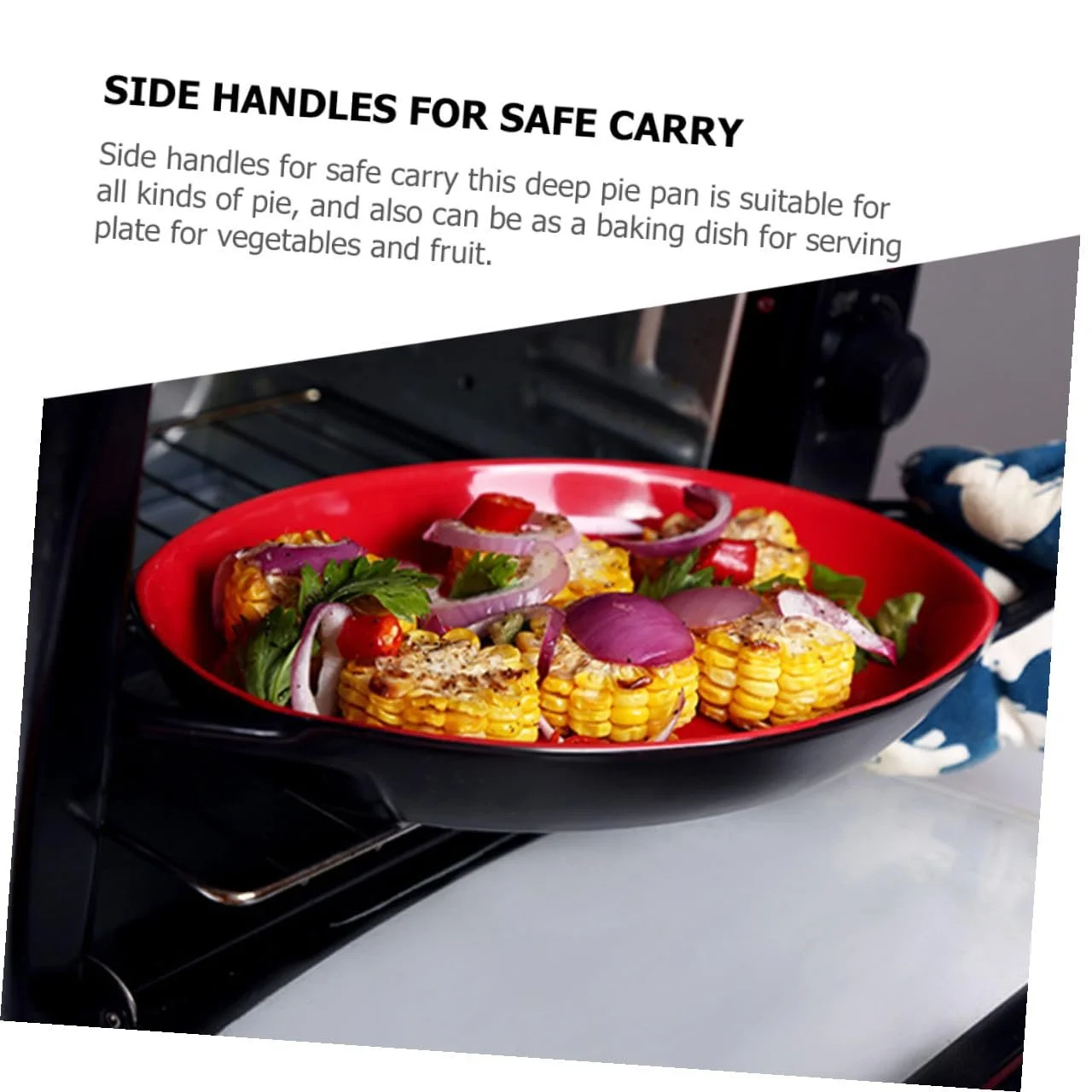 Форма для запікання Керамічна з ручками жаростійка гладка поверхня, фото №8