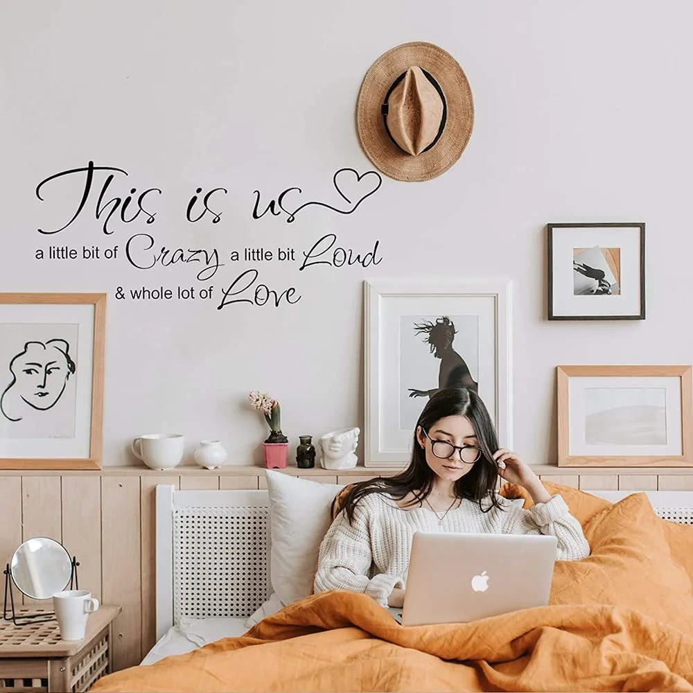 Наклейка на стіну This is Us Crazy Loud Love Vinyl, фото №3