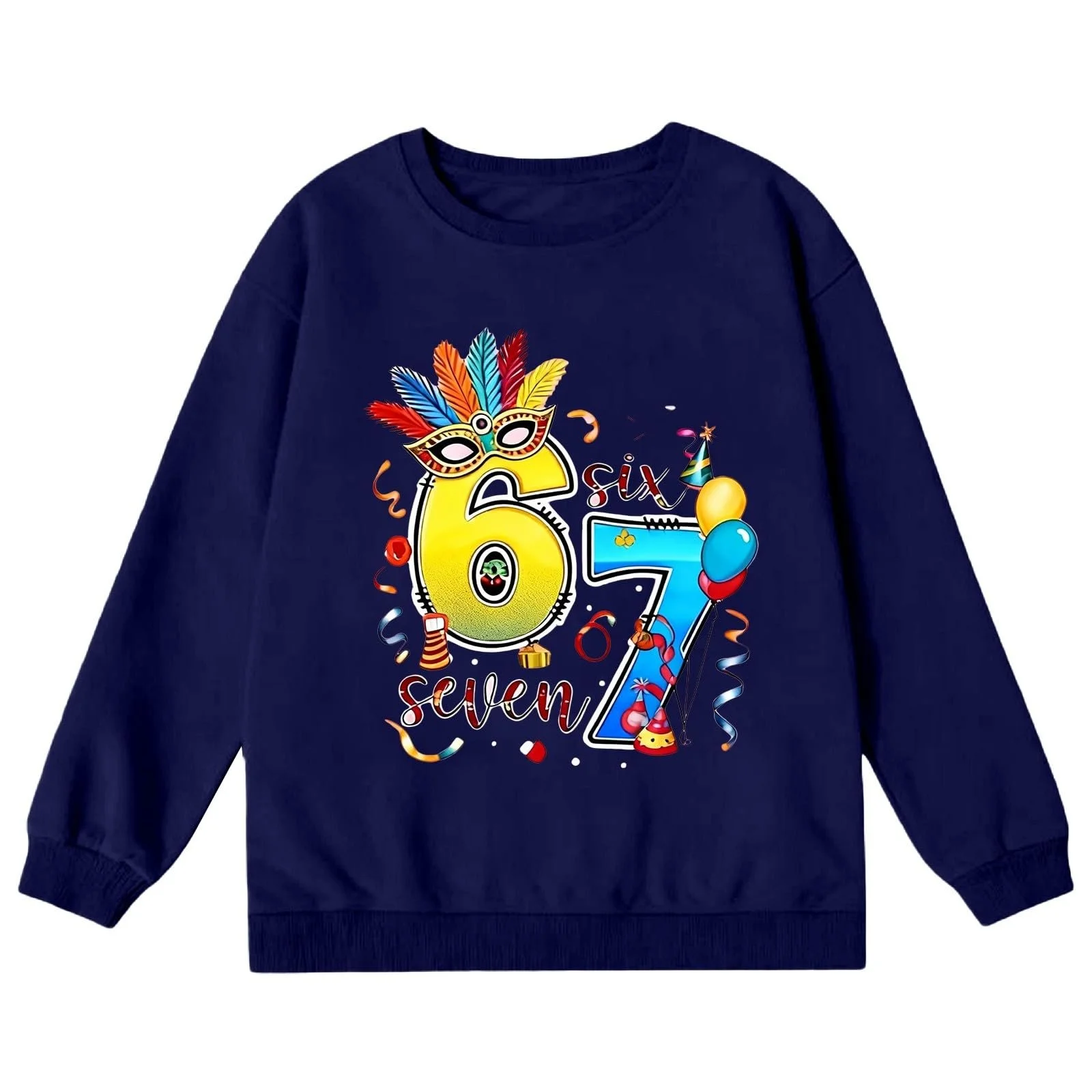 Пуловер Generisch для девочки, для карнавала, мягкий свитшот без капюшона, качественный пуловер с круглым вырезом, размеры от 110 до 170, фото №2