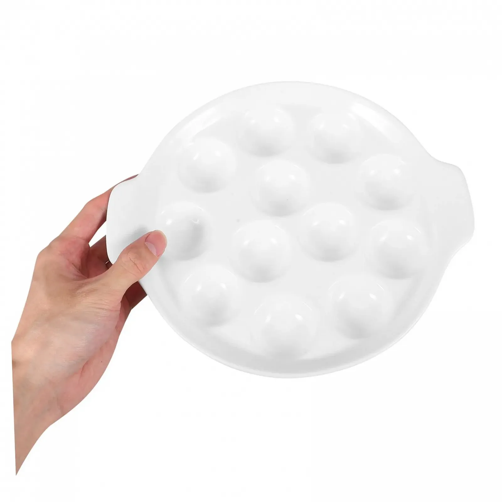 Форма для запекания Toyvian Керамическая для улиток и морепродуктов с ручками Белая, фото №4