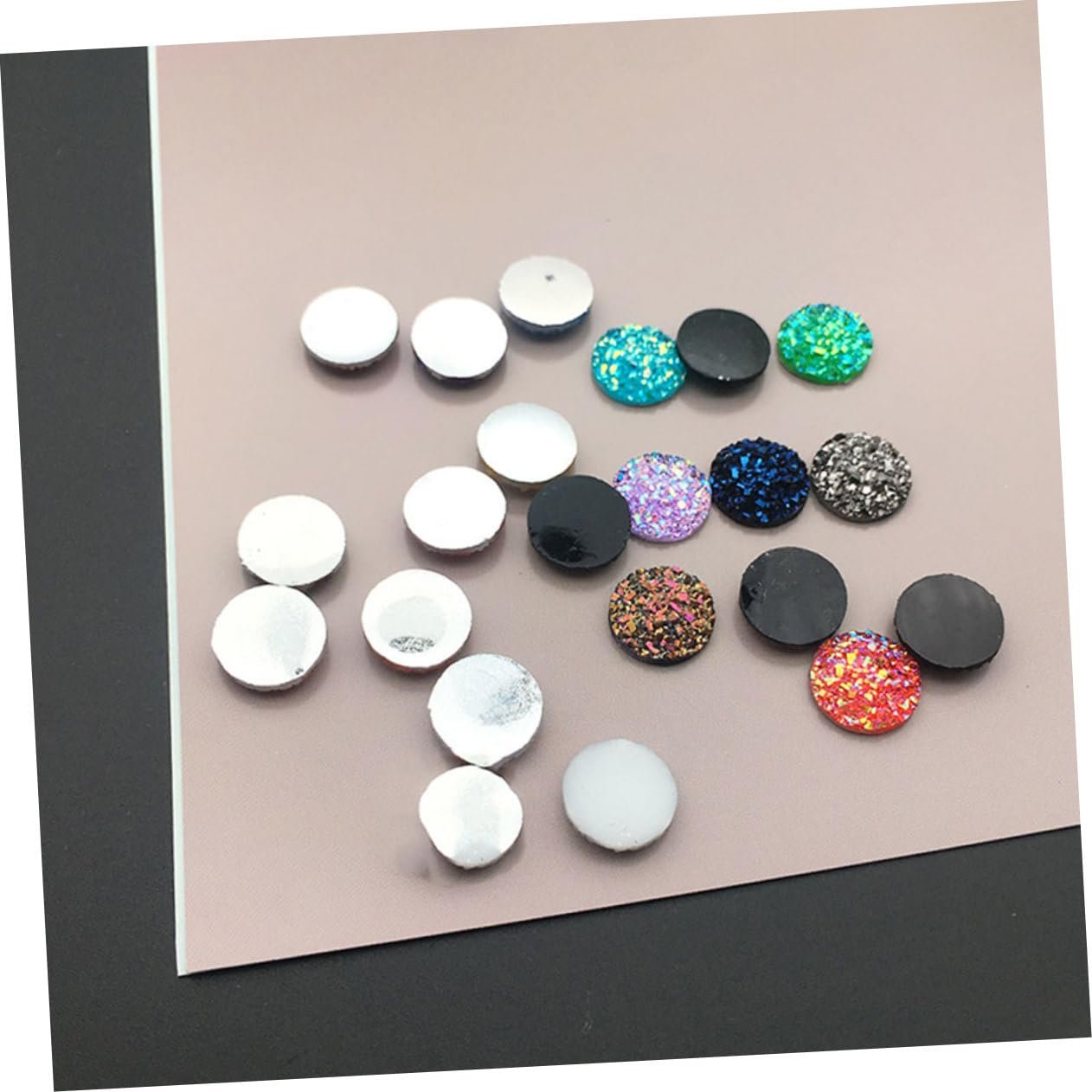 Стрази для нігтів PLAFOPE 100 шт. Кабошони з перлів для виготовлення ювелірних виробів, фото №7