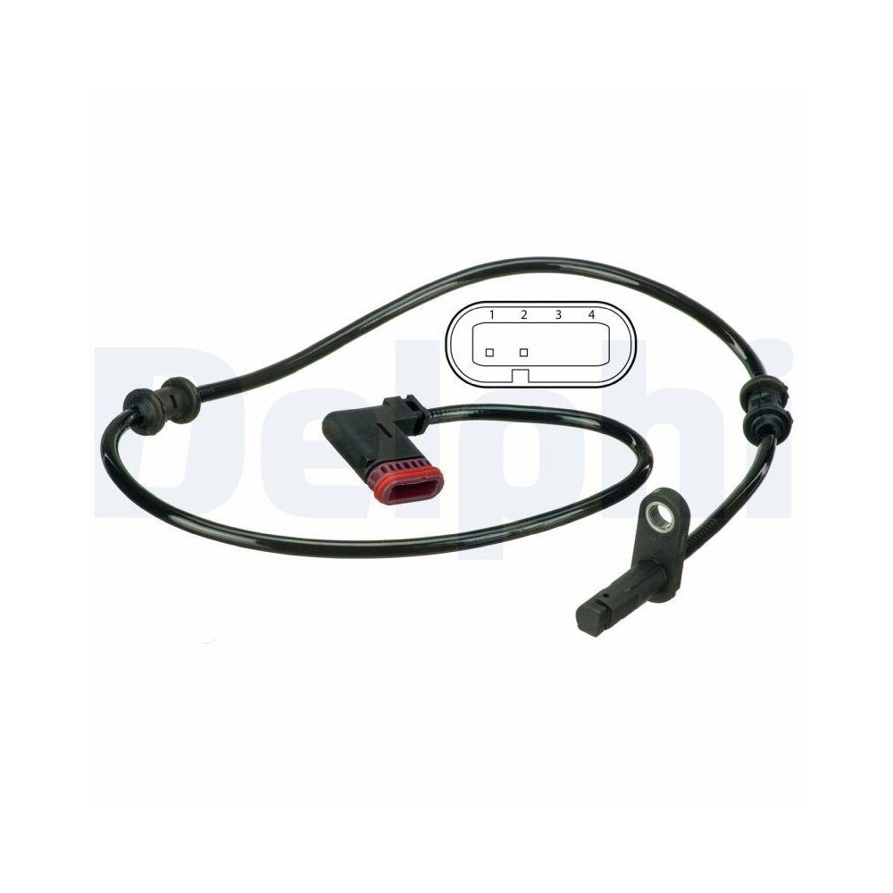 DELPHI SS20502 Датчик швидкості обертання колеса для MERCEDES-BENZ, задня вісь, фото №1