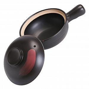 Глиняная кастрюля Lurrose керамическая с ручкой термостойкая для газовых плит - Фото 1