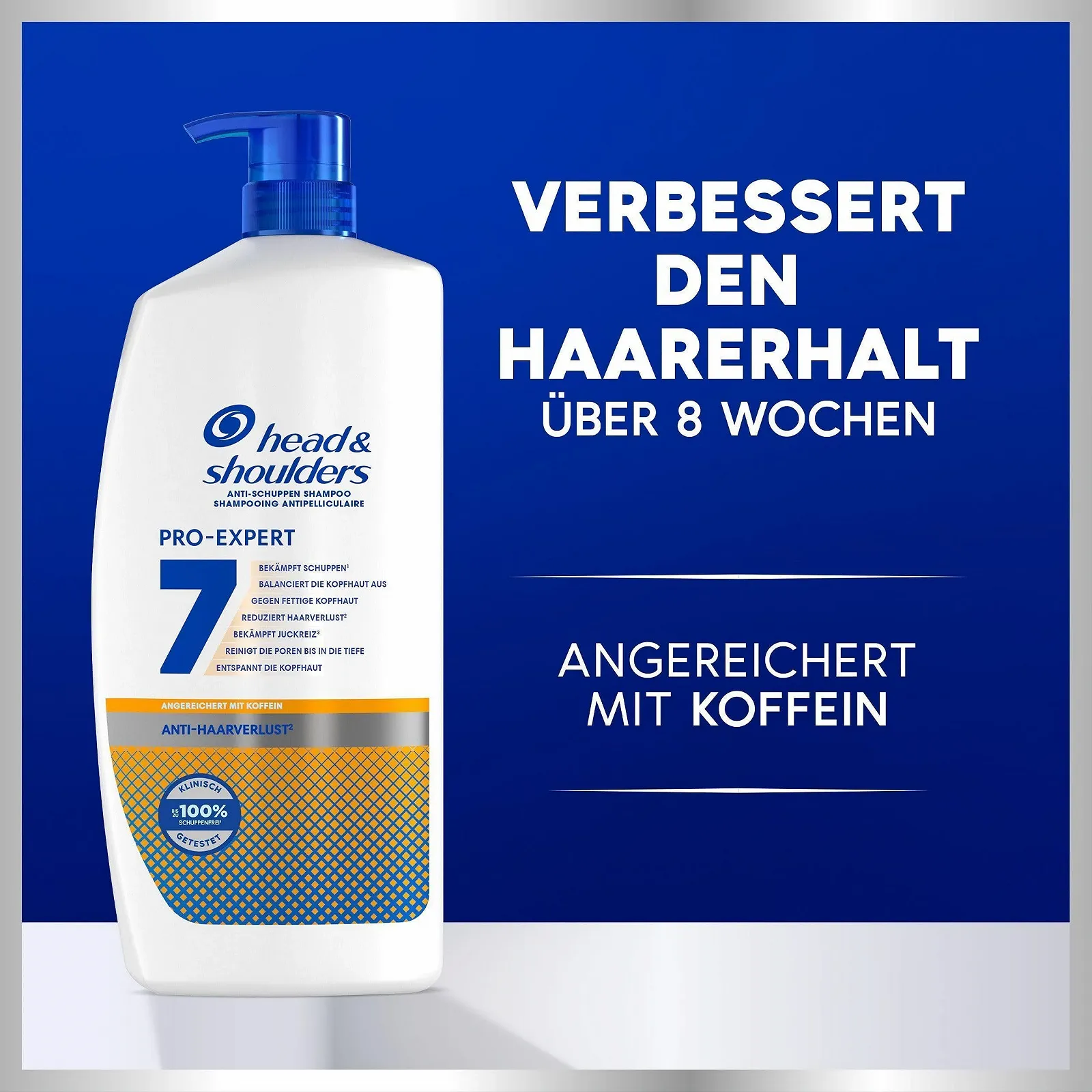 Шампунь против перхоти и выпадения волос Head & Shoulders Pro-Expert 7 с кофеином 800 мл, фото №4 Шампунь против перхоти и выпадения волос Head & Shoulders Pro-Expert 7 с кофеином 800 мл, фото №4