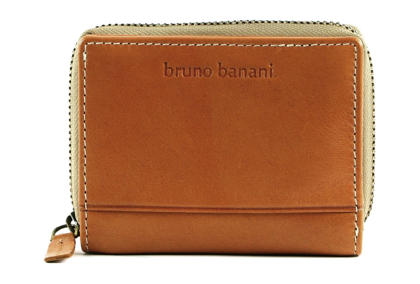 Кошелек bruno banani Zip with Flap Cognac Кожаный Коричневый, фото №4