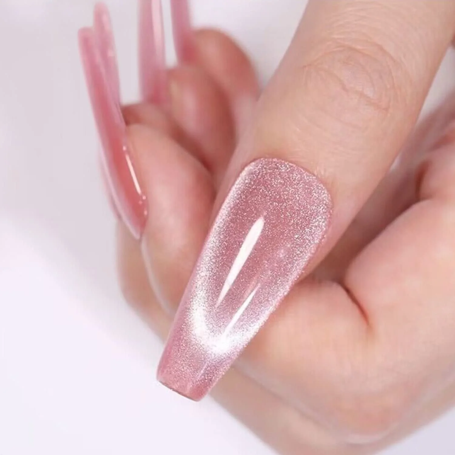 Гель-лак Vishine Cat Eye, голографічний, магнітний, з ефектом сяйва Auroras Snowlight, 8 мл, фото №7