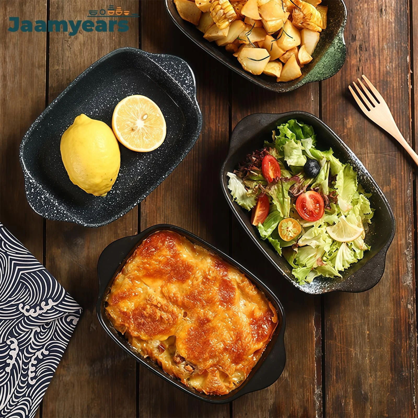 Форма для запікання прямокутна 600 мл керамічна для лазаньї, фото №7