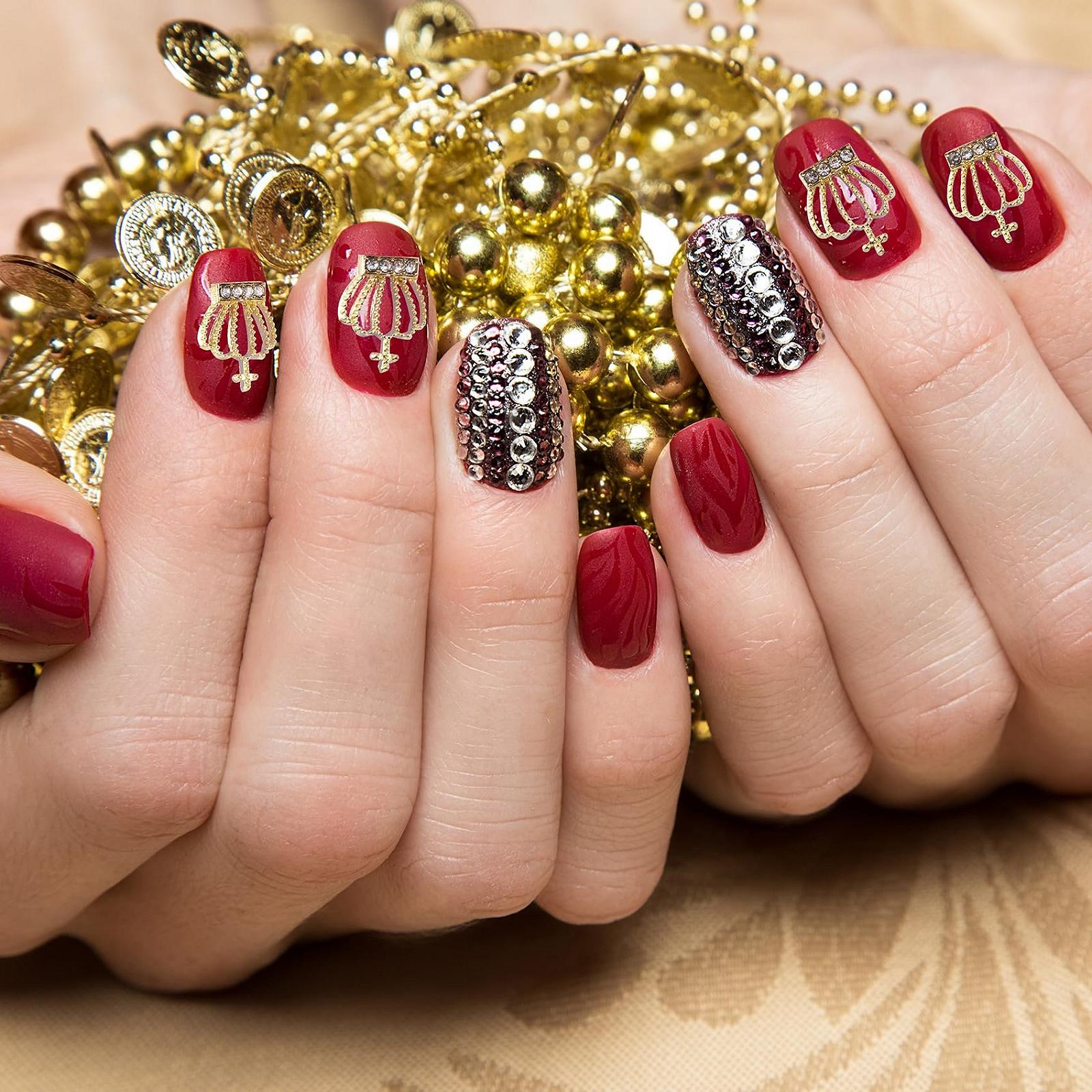 Подвески для ногтей Корона Блестящая, Золотой/Серебряный, Крестики для ногтей, 3D акриловые стразы, украшения для ювелирных изделий, фото №4