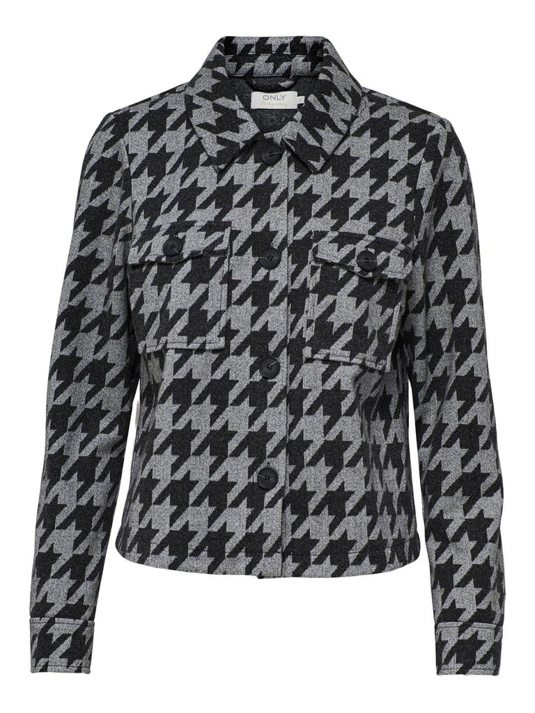 Куртка ONLEMMA LOU CHECK JACKET OTW 15252689 Черный в клетку XS, фото №1