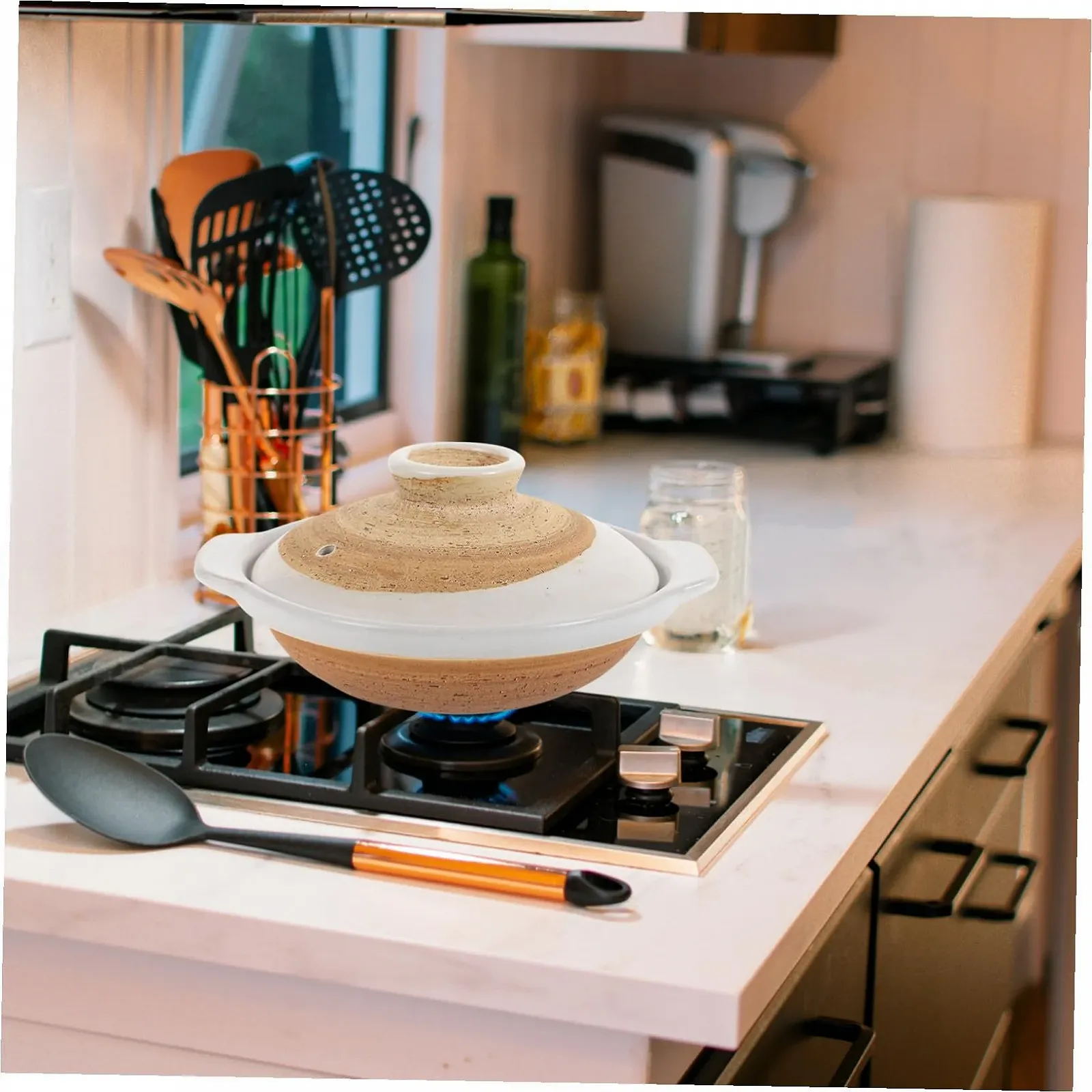 Кастрюля для запекания VALICLUD Керамическая с крышкой Японский стиль, фото №8