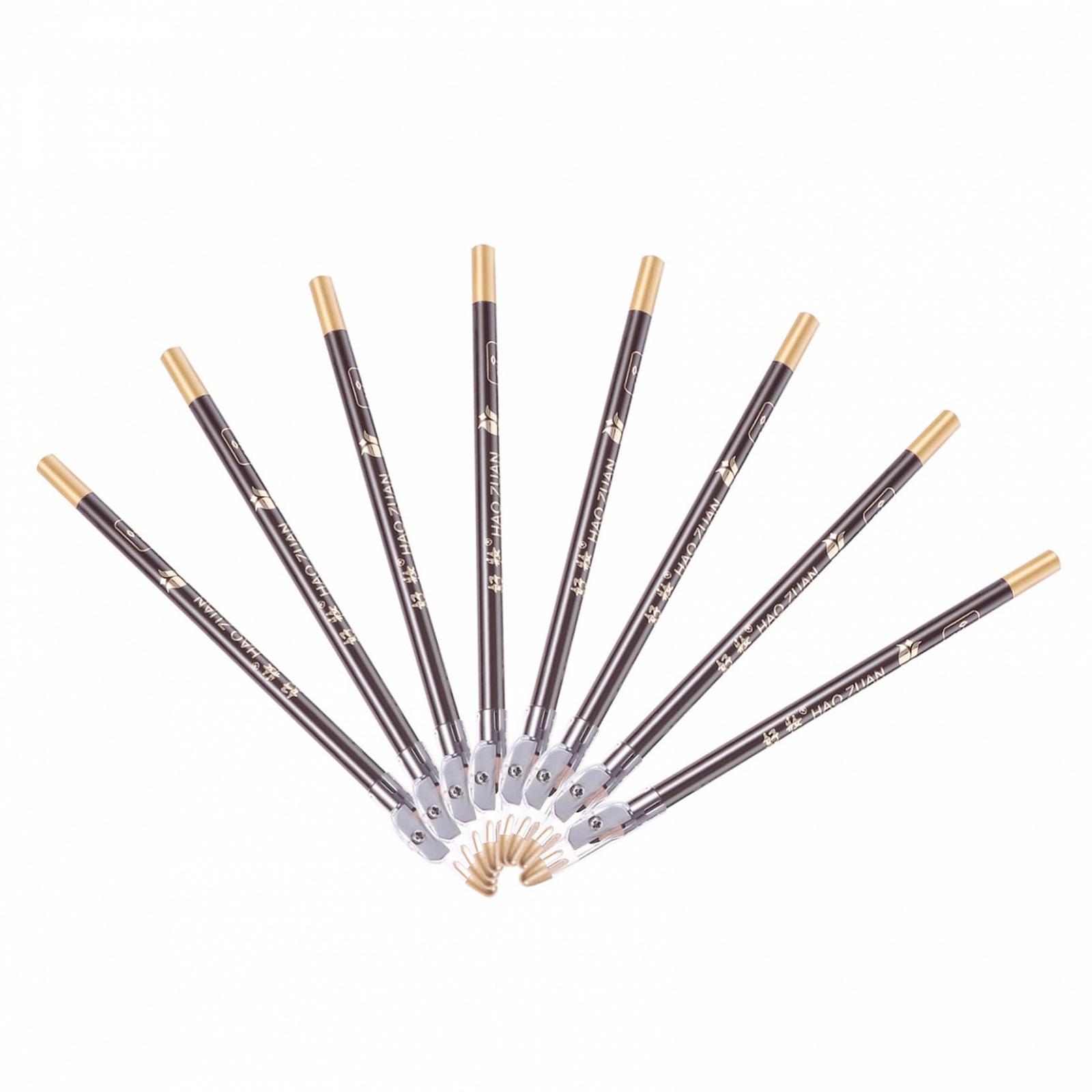 Олівець MERRYHAPY Sharpener Eyebrow Pencils Кавовий 8 шт., фото №1