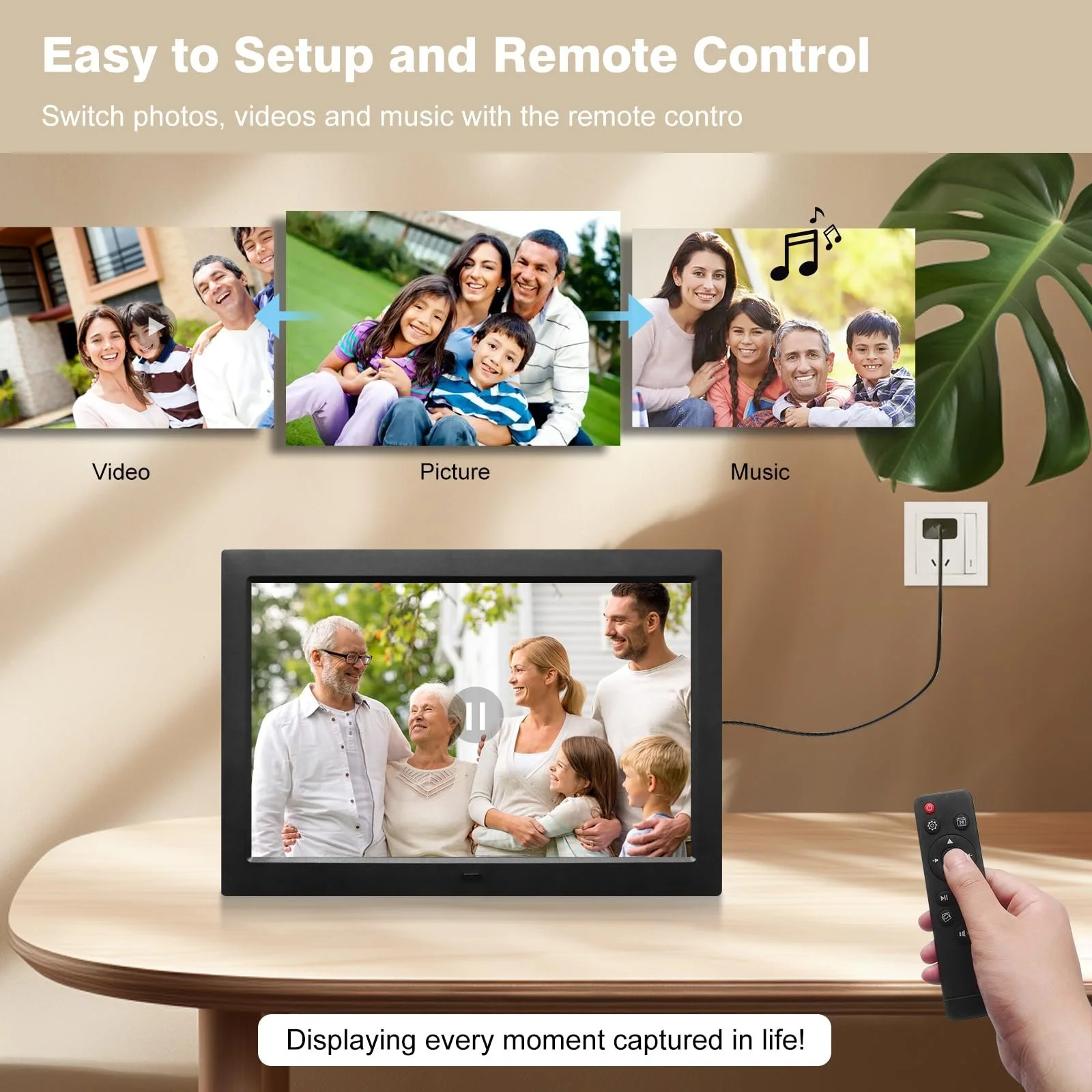 Цифровая фоторамка 10" 1280 x 800 IPS HD USB SD (Non WiFi), фото №4 Цифровая фоторамка 10" 1280 x 800 IPS HD USB SD (Non WiFi), фото №4