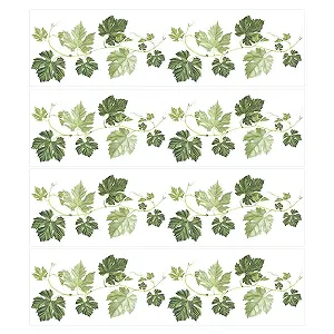 Наклейки на стіну Зелені рослини 8 листів 16 x 30 см Самоклейні - Фото 1