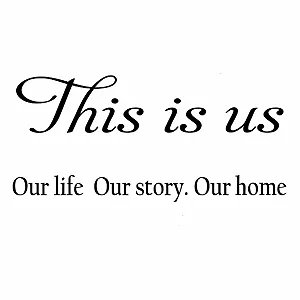 Наклейка на стіну "Das sind wir Unser Leben" Цитати для дому Самоклейна 57 x 22 см - Фото 1