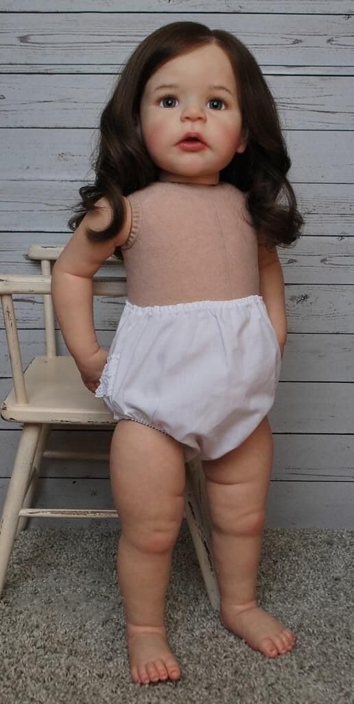 Лялька Zero pam Reborn Lifelike Baby Dolls Реалістична Лялька для Дітей Довге Волосся М'яка Як Силіконова Дівчинка, фото №3