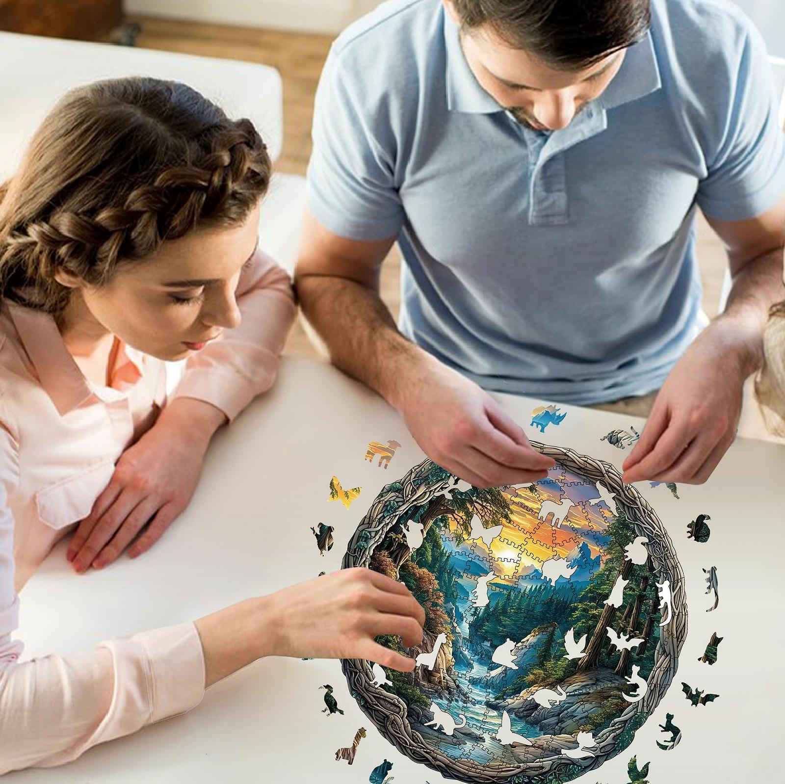 Деревянный пазл Landscape 200 элементов Уникальная форма животных, фото №4 Деревянный пазл Landscape 200 элементов Уникальная форма животных, фото №4