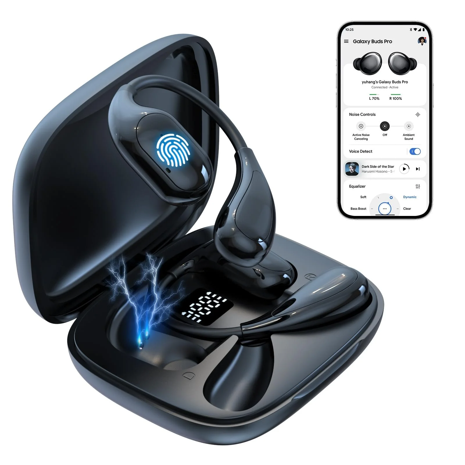 Наушники-переводчики AI Ninonly Bluetooth 5.4, 150 языков, 6 режимов перевода для обучения, путешествий, бизнеса, встреч, фото №1 Наушники-переводчики AI Ninonly Bluetooth 5.4, 150 языков, 6 режимов перевода для обучения, путешествий, бизнеса, встреч, фото №1