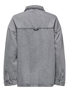 Сорочка ONLY Жіноча Onlemmie L/S Сірий DNM Azg Noos synthetic.ua - Фото 1