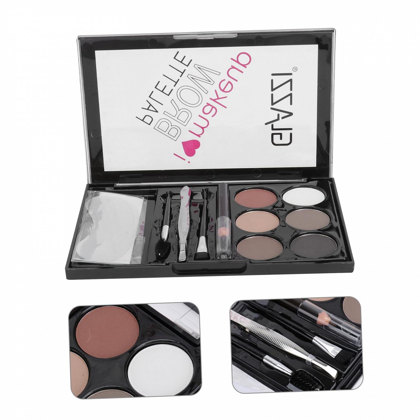 Набір FRCOLOR Eyebrow Powder Brush Eyeshadow Makeup Palette, фото №4