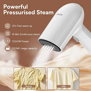 Дорожный отпариватель OLAYMEY 30 г/мин 220 мл 20 с нагрев 2 м кабель synthetic.ua - Фото 1