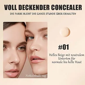 Жидкий консилер для темных кругов и покраснений, водостойкий и долговременный консилер, матовый финиш для всех типов кожи synthetic.ua - Фото 1