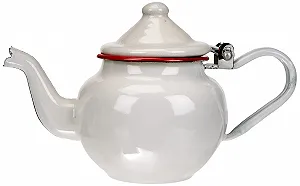 Чайник-заварник IBILI Сталь емальована 0,5 л Білий/червоний synthetic.ua - Фото 1