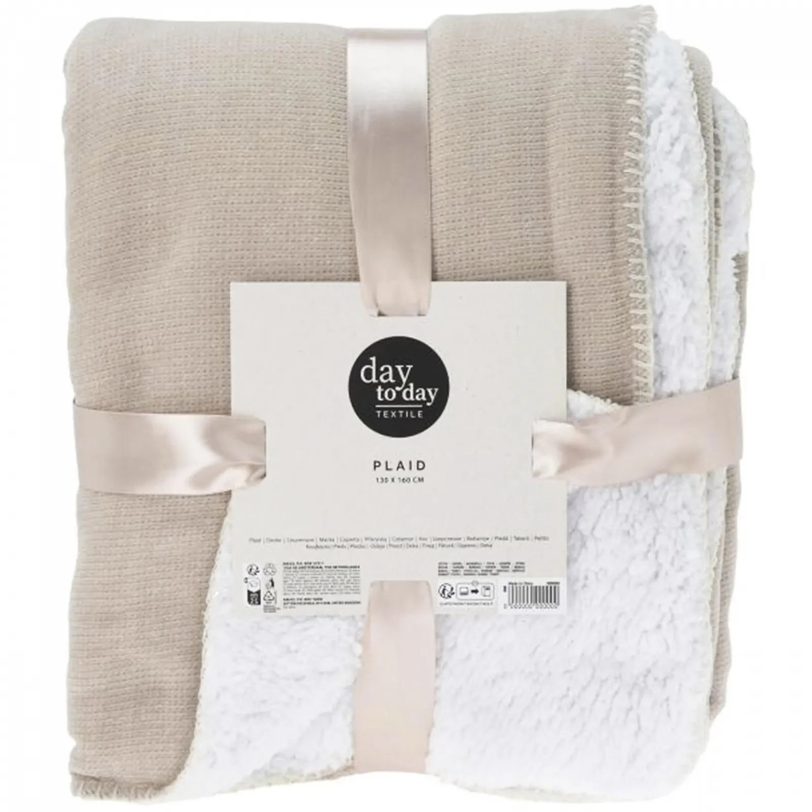 Плед Cuddly Chenille Бежевый 160 x 130 см, фото №1 Плед Cuddly Chenille Бежевый 160 x 130 см, фото №1