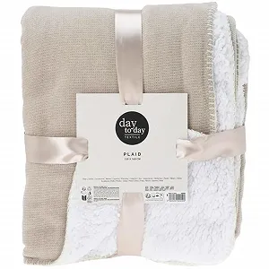 Плед Cuddly Chenille Бежевий 160 x 130 см - Фото 1