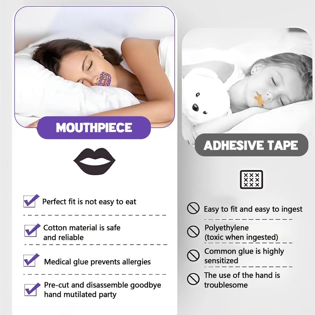 Пластыри для рта от храпа XOXVURI, 60 шт., фото №4