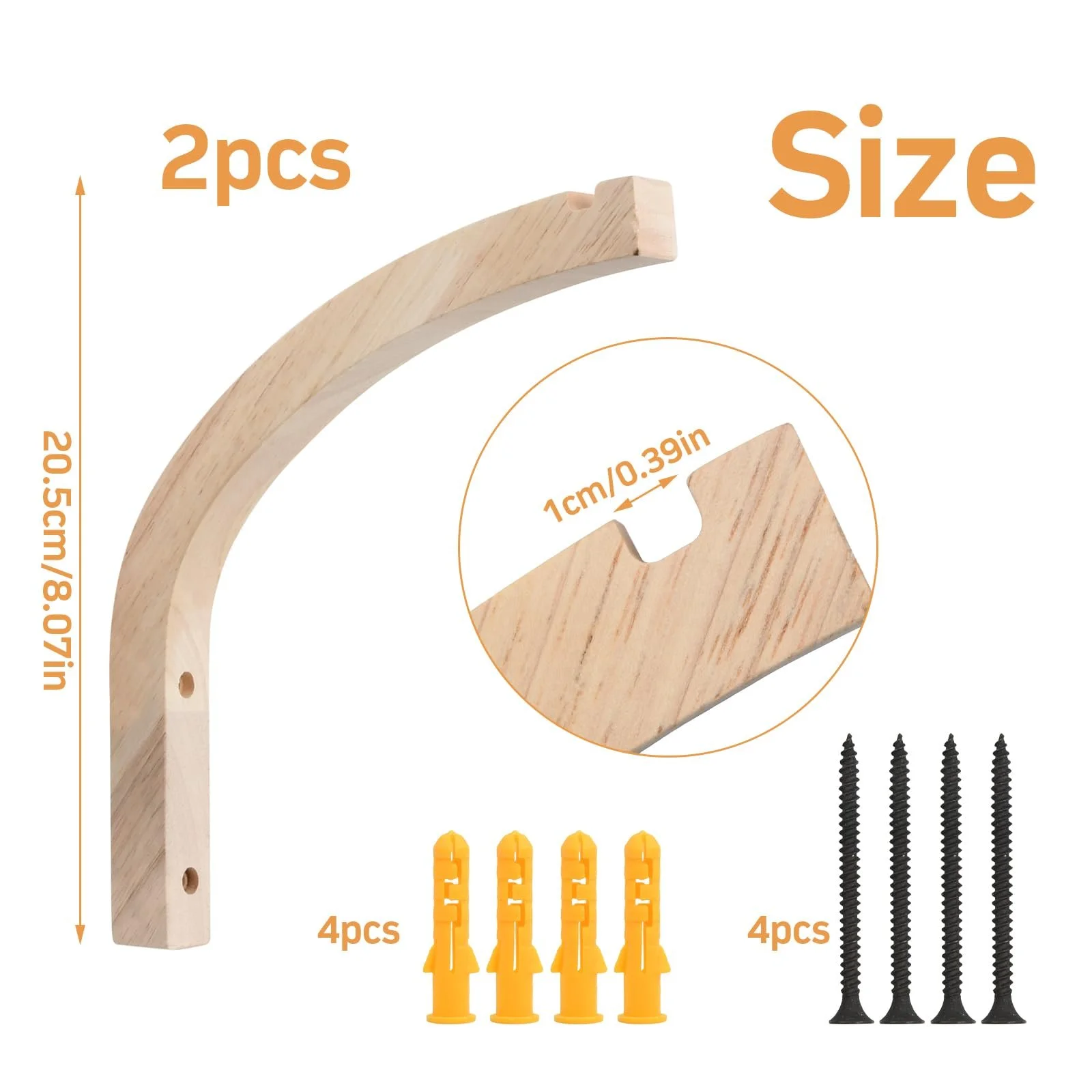 Тримачі для рослин настінні дерев'яні Набір 2 шт., фото №2 Тримачі для рослин настінні дерев'яні Набір 2 шт., фото №2