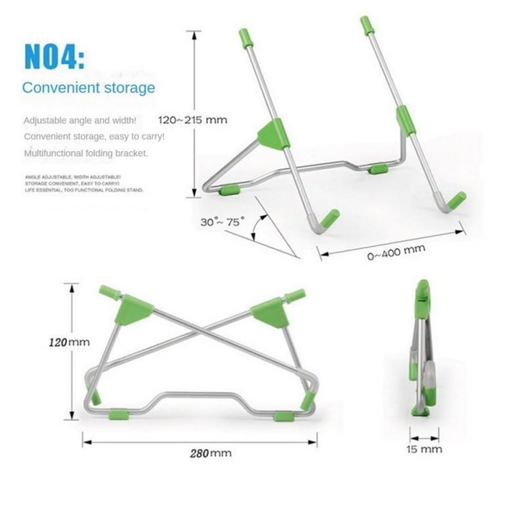 Подставка для ноутбука регулируемая для 10"-17" ноутбуков портативный держатель, фото №2