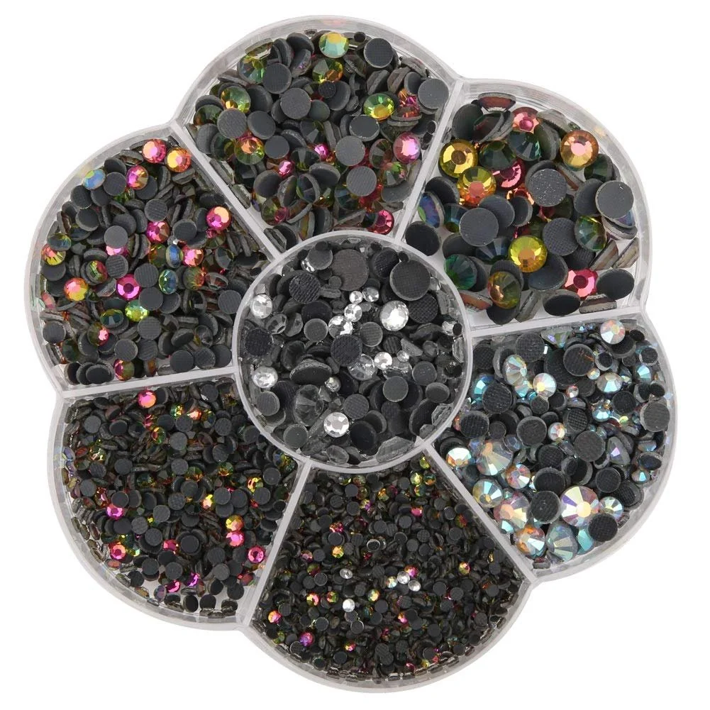 Скляні стрази 2-6 мм для виготовлення ювелірних виробів своїми руками, різні кольори, спеціальний скляний матеріал для одягу та взуття (1), фото №1