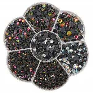 Скляні стрази 2-6 мм для виготовлення ювелірних виробів своїми руками, різні кольори, спеціальний скляний матеріал для одягу та взуття (1) - Фото 1