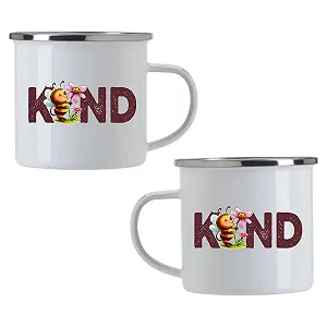 Дитяча Емальована Кружка Бджілка 350 мл Ударостійка - Фото 1