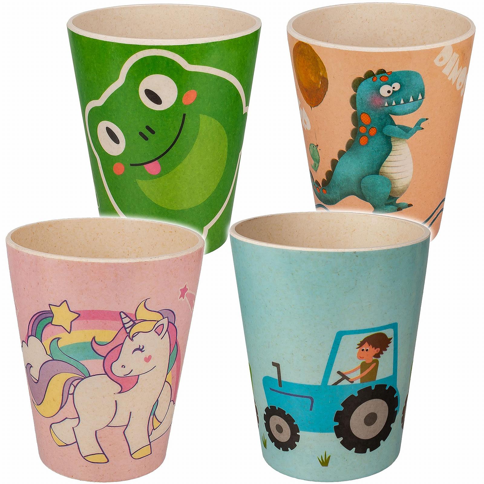 Набір 2 Пластикових Стаканів Лісові Тварини та Тварини із Зоопарку 280 мл, фото №4