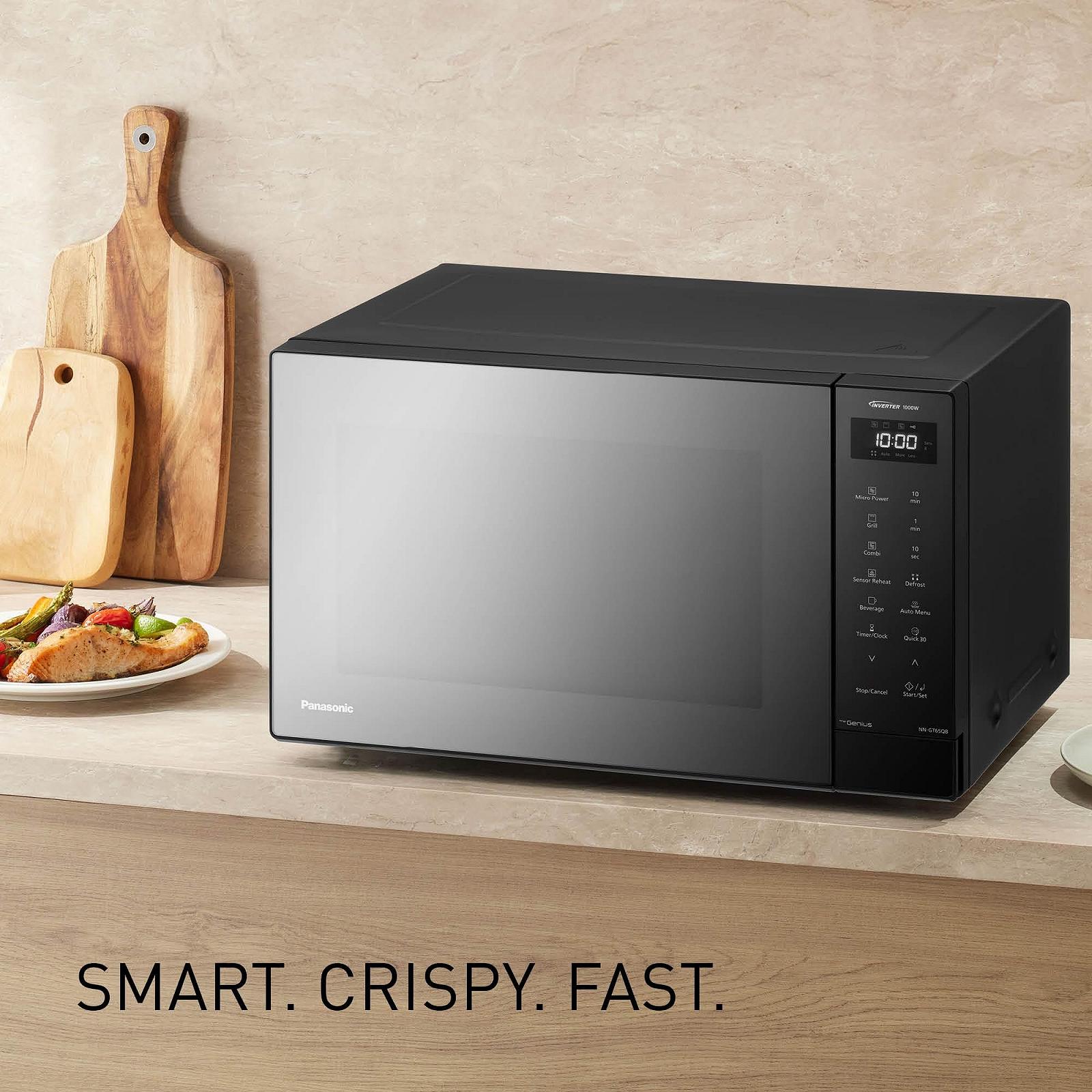 Комбінована мікрохвильова піч з грилем Panasonic NN-GT65QBEPG 31 L 1000 W Чорна, фото №2 Комбінована мікрохвильова піч з грилем Panasonic NN-GT65QBEPG 31 L 1000 W Чорна, фото №2